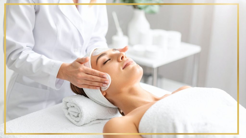 Bride relaxing during a spa treatment