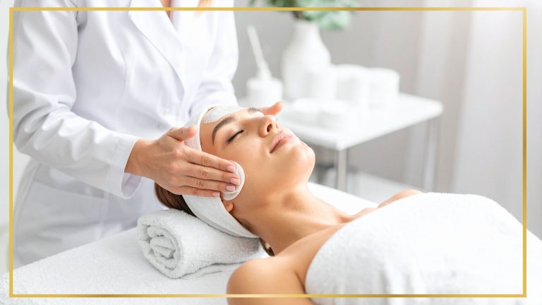Bride relaxing during a spa treatment