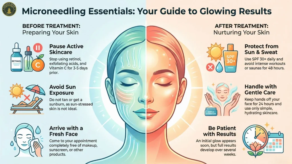 Skin rejuvenation microneedling session in Dearborn Michigan