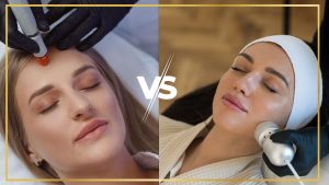 Hydrofacial vs Microneedling skin treatment comparison.